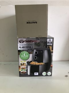 2 X ITEMS INC DAEWOO HEALTHY LIVING 4L AIR FRYER