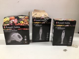 3 X RUSSELL HOBBS ITEMS INC HAND MIXER