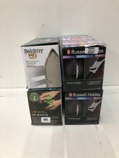 4 X ITEMS INC BELDRAY 2200 WATT DUO GLIDE IRON