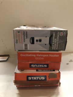 3 X ITEMS INC STATUS OSCILLATING HALOGEN HEATER