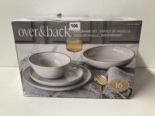 OVER & BACK DINNERWARE SET