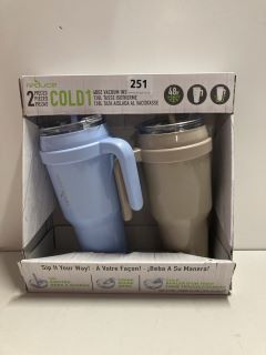 REDUCE 2 PIECE SET OF 400Z VACUUM INSULATED CUPS