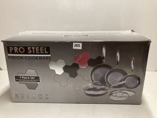 PRO STEEL FUSION COOKWARE 7 PIECE SET