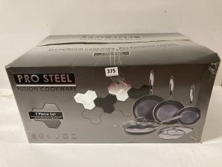 PRO STEEL FUSION COOKWARE 7 PIECE SET