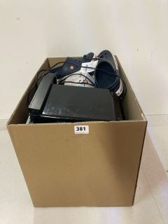 BOX OF ASSORTED ITEMS TO INCLUDE CROCS IN A SIZE UK MENS 6