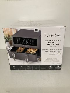 SUR LA TABLE SINGLE OR DOUBLE BASKET AIR FRYER - 10.5L