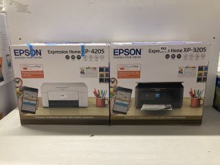 2 X ASSORTED EPSON EXPRESSION HOME COMPACT MULTIFUNCTION PRINTERS