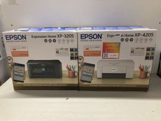 2 X ASSORTED EPSON EXPRESSION HOME COMPACT MULTIFUNCTION PRINTERS