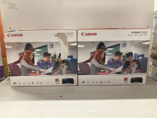 2 X CANON PIXMA TS3355 ALL IN ONE PRINTER