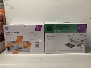 2 X ASSORTED HP PRINTERS TO INCLUDE DESKJET 2810E ALL IN ONE PRINTER