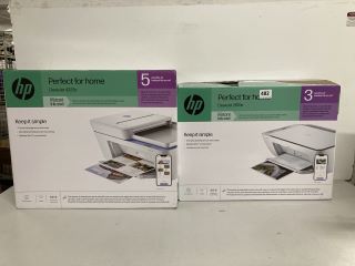 2 X ASSORTED HP PRINTERS TO INCLUDE DESKJET 4222E ALL IN ONE PRINTER