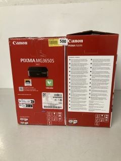 2 X ASSORTED CANON PRINTERS TO INCLUDE CANON PIXMA MG3650S