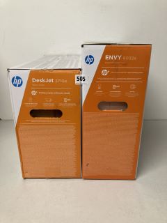 2 X ASSORTED HP PRINTERS TO INCLUDE DESKJET 2710E ALL IN ONE PRINTER