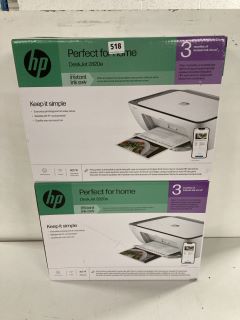 2 X HP DESKJET 2820E ALL IN ONE PRINTER