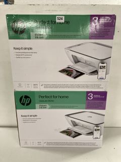 2 X ASSORTED HP PRINTERS TO INCLUDE HP DESKJET 2820E ALL IN ONE PRINTER