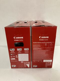 2 X CANON PIXMA TS3355 PRINTER