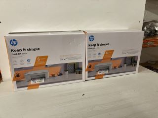 2 X HP DESKJET 2710E ALL IN ONE PRINTER