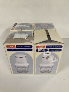 4 X LOGIK FOOD CHOPPER