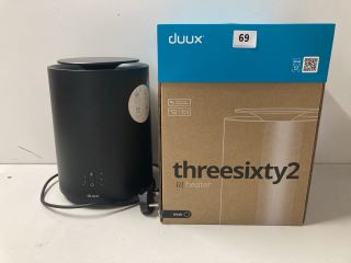 2 X DUUX THREESIXTY2 HEATERS IN BLACK