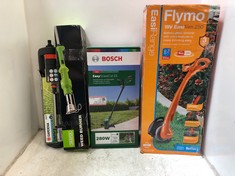 4 X ASSORTED GARDEN ITEMS TO INCLUDE BOSCH EASYGRASSCUT 23 CORDED GRASS TRIMMER