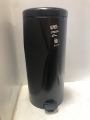 BRABANTIA 30L NEWICON PEDAL BIN - MATT BLACK