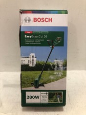 BOSCH EASYCUT 26 CORDED GRASS TRIMMER TO INCLUDE EINHELL EXPERT PLUS CORDLESS HEDGE TRIMMER