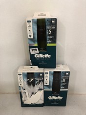 3 X GILLETTE I5 INTIMATE HAIR TRIMMER - TOTAL RRP £180