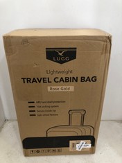 LUGG LIGHTWEIGHT TRAVEL CABIN BAG - ROSE GOLD