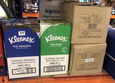 4 X ASSORTED ITEMS TO INCLUDE KLEENEX BALSAM TISSUES X 12 PACK