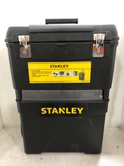 STANLEY 55.1L MOBILE WORK CENTER WITH METAL LATCHES