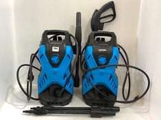 2 X TOPTECH HIGH-PRESSURE WASHER - BLUE/BLACK