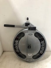 DISKLOK 39CM SMALL STEERING WHEEL LOCK - SILVER - RRP £150