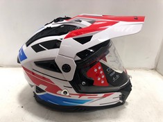 LS2 MX702 PIONEER II HELMET - NABIM WHITE/BLUE SIZE M - RRP £140