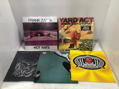 5 X ASSORTED VINYL RECORDS TO INCLUDE FRANK ZAPPA HOT RATS VINYL LP