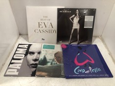 5 X ASSORTED VINYL RECORDS TO INCLUDE THE BEST OF EVA CASSIDY VINYL