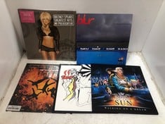 5 X ASSORTED VINYL RECORDS TO INCLUDE BRITNEY SPEARS LIMITED EDITION 2LP GREATEST HITS - CREAM VINYL