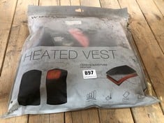 WOOZOO BY OHYAMA HEATED VEST IN BLACK - SIZE M