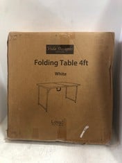 VIDA DESIGNS FOLDING TABLE - 4FT - WHITE