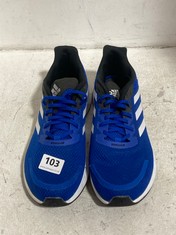 ADIDAS TRAINERS BLUE/BLACK/WHITE SIZE 10.5