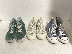 3 X ASSORTED FOOTWEAR TO INCLUDE CONVERSE ALL STAR SNAKE SKIN SIZE 5