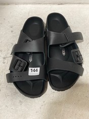 BIRKENSTOCK ARIZONA EVA TWO STRAP SANDALS BLACK SIZE 46