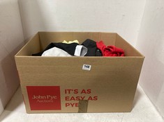 BOX OF ASSORTED KIDS CLOTHING TO INCLUDE CONVERSE ALL STAR ZIPPED HOODIE RED SIZE 3-4YRS