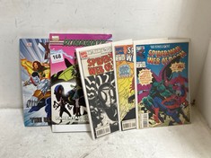 5 X ASSORTED MARVEL GRAPHIC NOVELS/BOOKS TO INCLUDE X-MEN THE ULTIMATE GUIDE