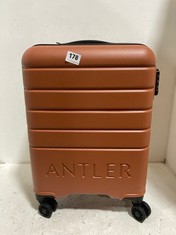 ANTLER LOGO TRAVEL CASE 32.5L CABIN SIZE AMBER HARDSHELL SPINNER RRP- £160