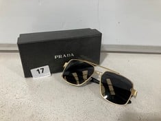 PRADA GOLD SUNGLASSES IN CASE RRP- £360