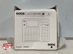 RODE CASTER PRO II INTEGRATED AUDIO PRODUCTION STUDIO RRP- £615