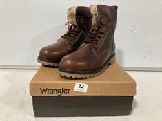 WRANGLER AVIATOR THUNDERLITE S BOOTS BRIER SIZE 9 RRP- £109.99