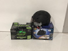 3 X ASSORTED HELMETS TO INCLUDE BATMAN BOYS SAFETY HELMET SIZE 53-56CM