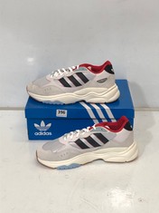 ADIDAS RETROPY F90 TRAINERS OFF-WHITE/BLACK/RED LIGHT GREY SIZE 11