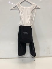 LECOL PRO BIB SHORTS II BLACK/WHITE SIZE M RRP- £185